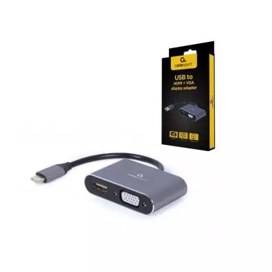 Adaptador Gembird USB A HDMI/VGA A-USB3-HDMIVGA-01
